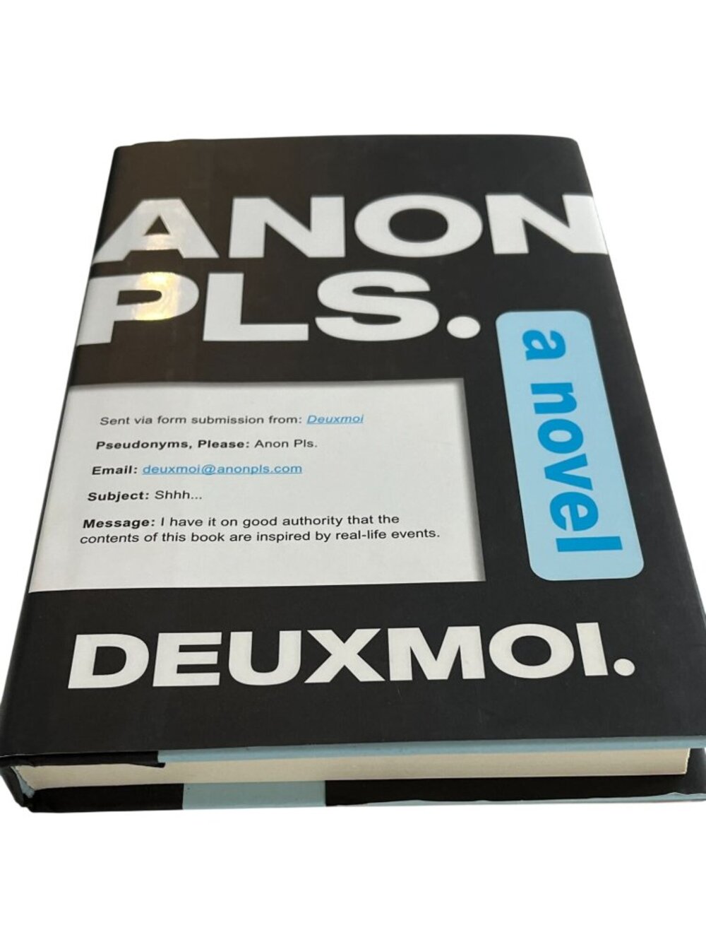 Anon Pls DeuxMoi Hardcover Book Novel